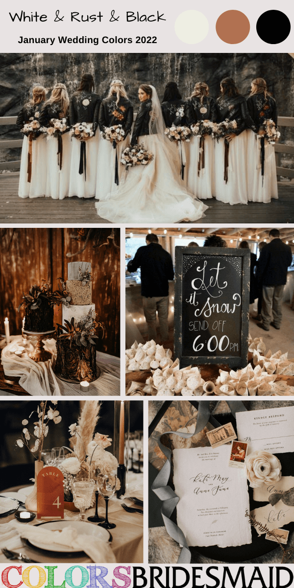 Best 8 January Wedding Color Combos for 2022 - ColorsBridesmaid