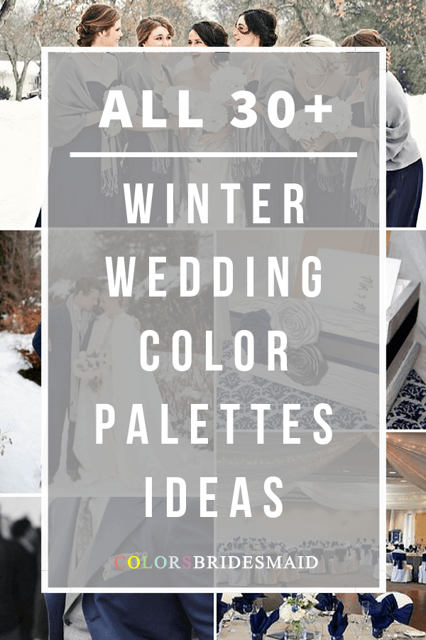 winter wedding color palettes