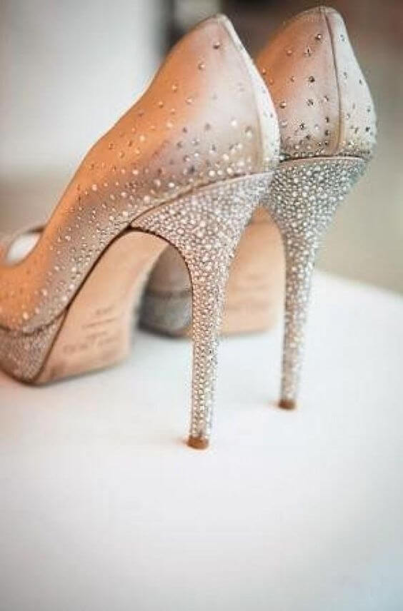 Wedding shoes for Champagne and Burgundy Fall wedding