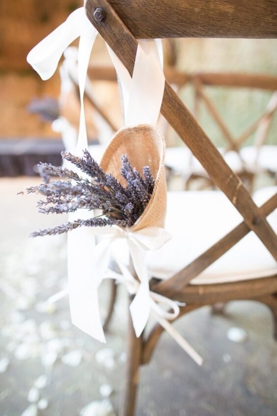 Wedding chair decorations for Rustic Wheat Fall Wedding