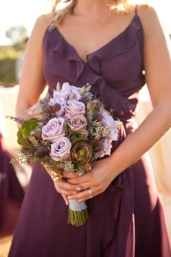 Bridesmaid dresses for Plum Fall wedding