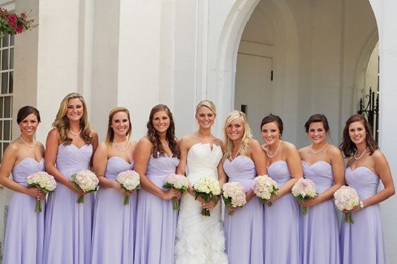 Bridesmaid dresses for Lavender Fall wedding