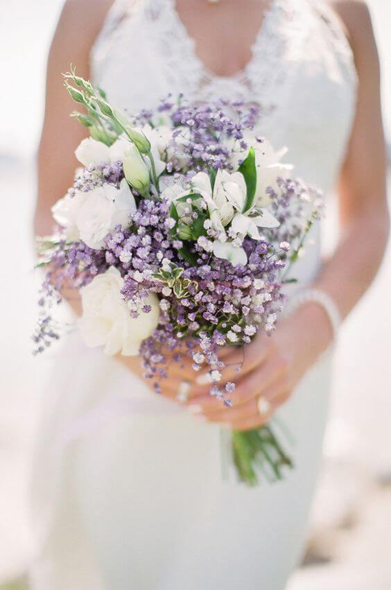Wedding Bouquets for Lavender Fall wedding