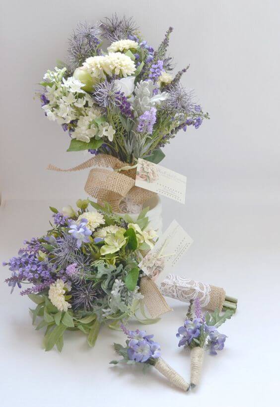 Wedding Bouquets for Lavender Fall wedding