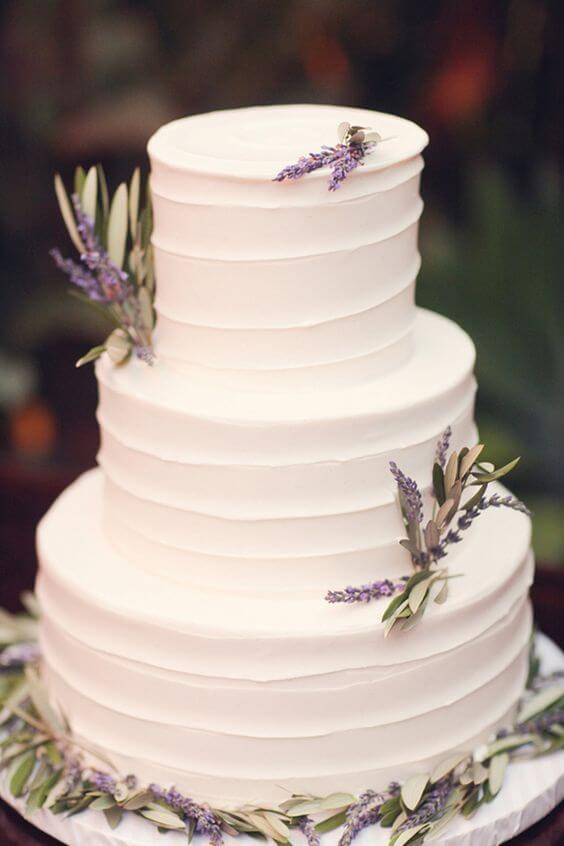 Lavender cake for Lavender Fall wedding