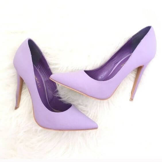 Wedding Shoes for Lavender Fall wedding