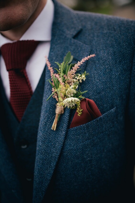 navy blue men's suits with burgundy tie for september navy blue and burgundy wedding 2019