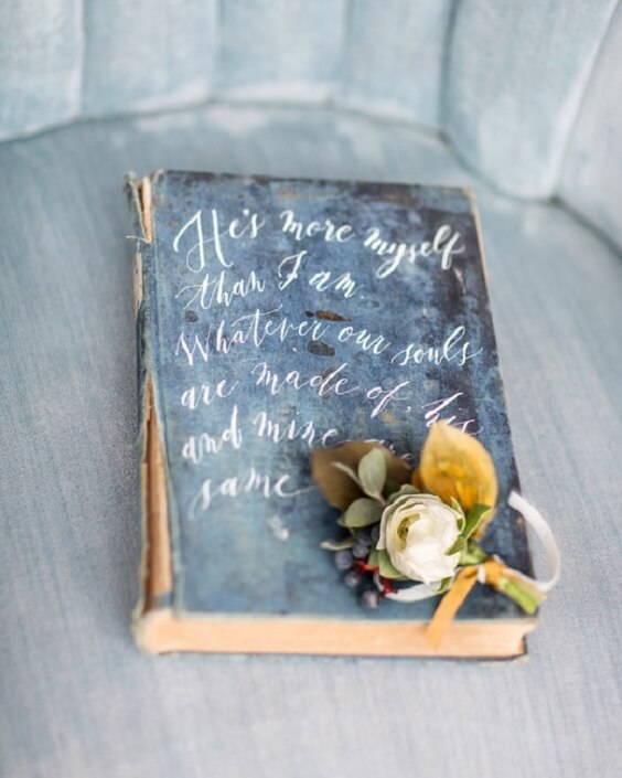 dusty blue book for september dusty blue and yellow wedding 2019