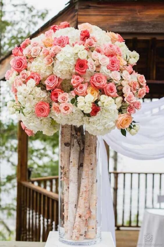 coral and white flowers for july coral and white wedding 2019