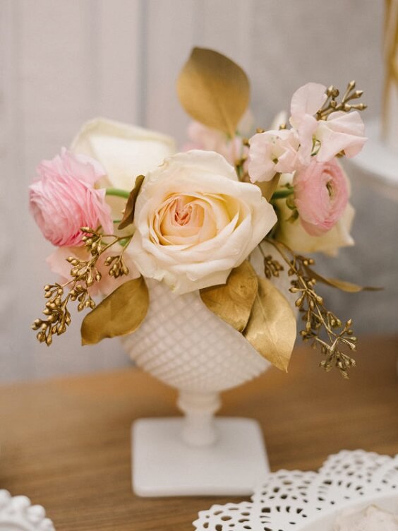 blush and gold flowers for july blush and gold wedding 2019