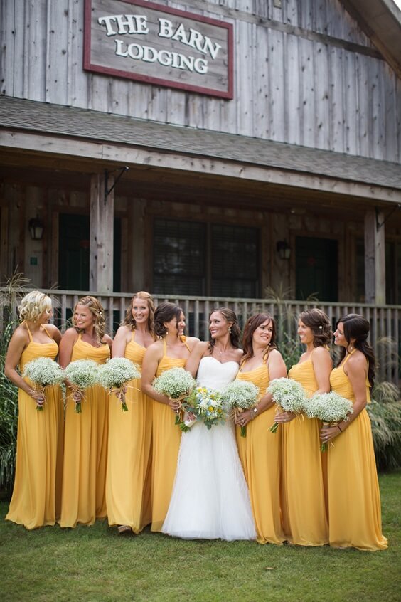 yellow iris bridesmaid dresses for july yellow iris and green wedding 2019