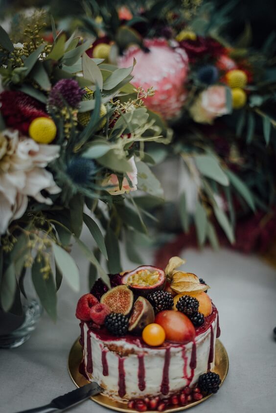 burgundy wedding cake for november emerald green and burgundy wedding 2019