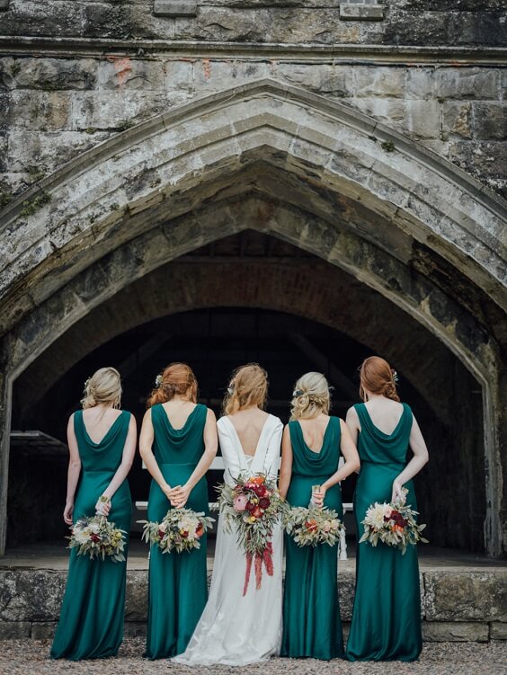 emerald green bridesmaid dresses for november emerald green and burgundy wedding 2019