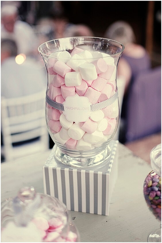 cotton candies for november grey and pink wedding 2019