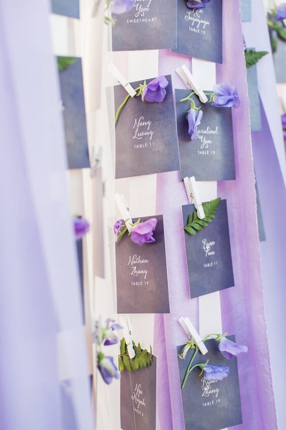 decorations for november mix and match purple wedding 2019