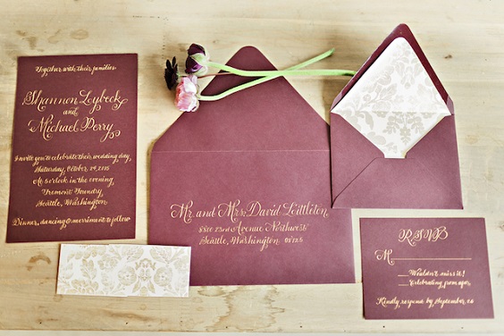 invitation for october wine and gold wedding 2019