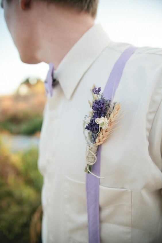 man's suit for october lavender and wheat wedding 2019