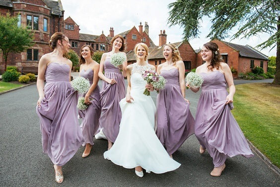 lilac bridesmaid dresses for spring wedding lilac and light pink 2020
