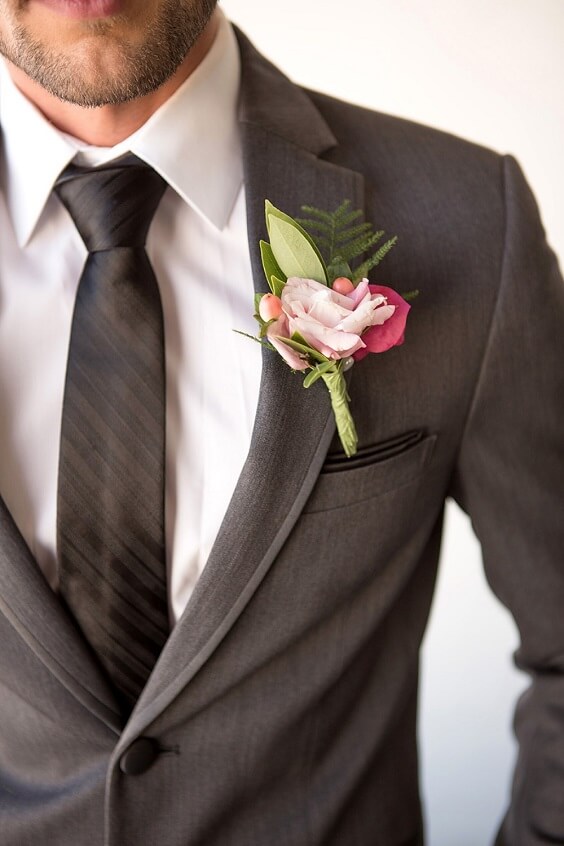 black mans suit for spring wedding fuschia and green 2020