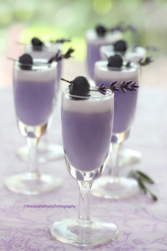 cocktail for spring wedding lavender and lilac 2020