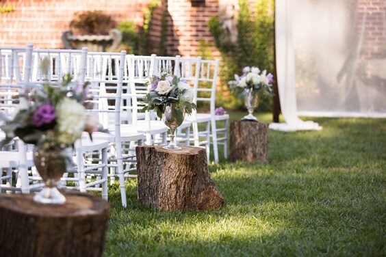 chairs for fall wedding lilac and dark red 2020