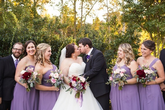 lilac bridesmaid dresses for fall wedding lilac and dark red 2020
