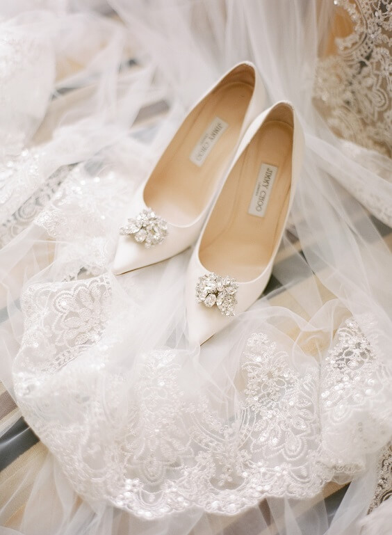 Wedding shoes for blush and burgundy March wedding