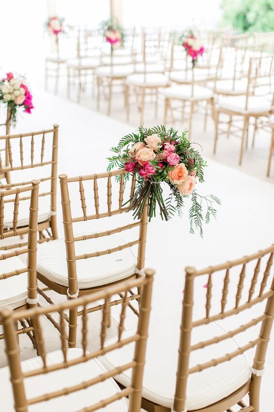 Wedding decorations for Light Pink and Fuchsia June Wedding 2020