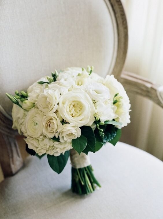 Wedding bouquets for Ice Blue and White June Wedding 2020