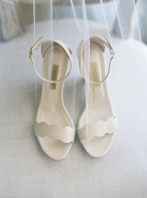 Wedding shoes for Ice Blue and White June Wedding 2020