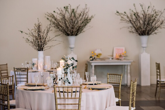 Wedding table decorations for Silver peony and Light Grey June Wedding 2020