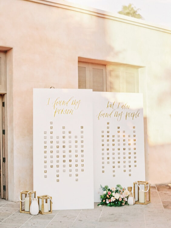 Welcome board for Illusion Blue and Peach May Wedding 2020