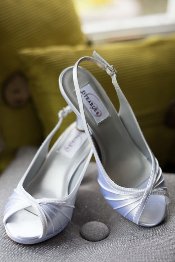 Wedding shoes for Champagne, Blush and Black September Wedding 2020