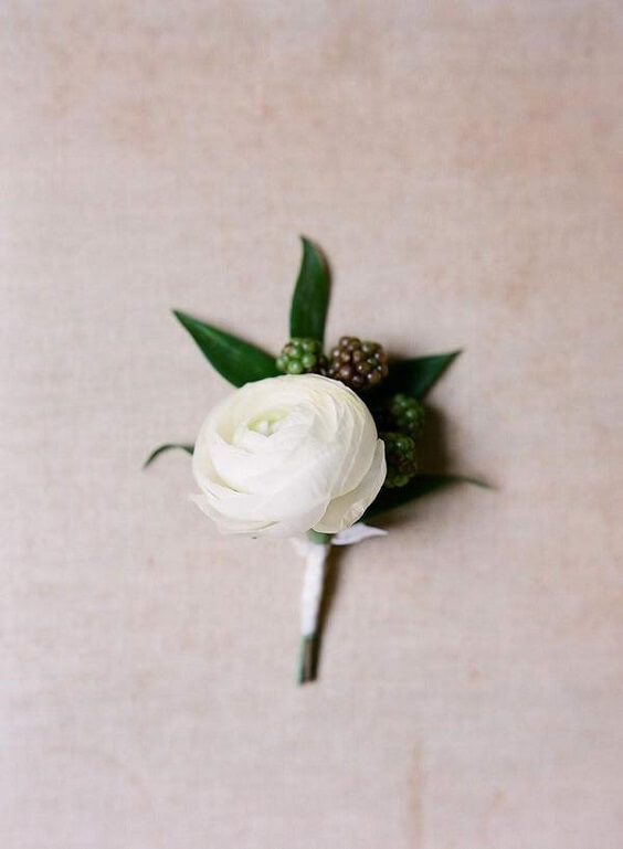 Boutonnieres for Light blue, White and Dark Blue August Wedding 2020