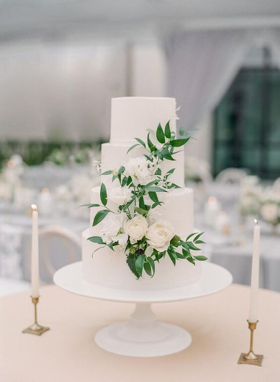 Wedding cake for Light blue, White and Dark Blue August Wedding 2020