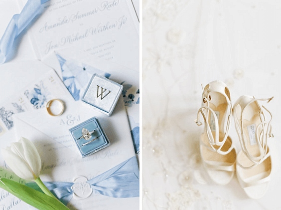 Weddng shoes wedding rings for Light blue, White and Dark Blue August Wedding 2020