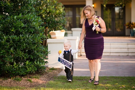 Ring bearer attire mothers dresses for Pink, Yellow and Navy Blue August Wedding 2020