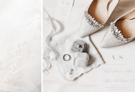 Wedding shoes for Silver, Ivory and Light Blue August Wedding 2020