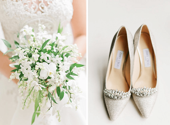 Wedding shoes for Silver, Ivory and Light Blue August Wedding 2020