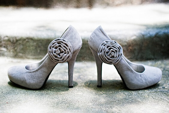 Wedding shoes for Yellow, White and Grey August Wedding 2020