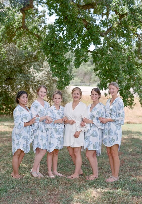 Dusty blue bridesmaid dresses for Dusty Blue, White and Grey October Wedding 2020