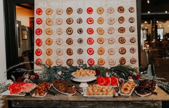 Wedding biscuits for Dark Red, White and Black December Wedding 2020