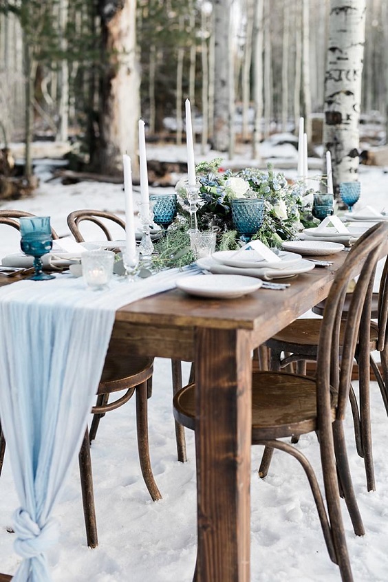 table setting for january wedding colors 2022 grey and dusty blue
