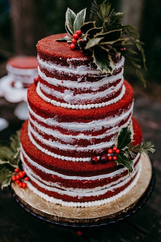 Burgundy Silhouette Wedding Cake • Caking and Baking • Leamington Spa  Warwickshire