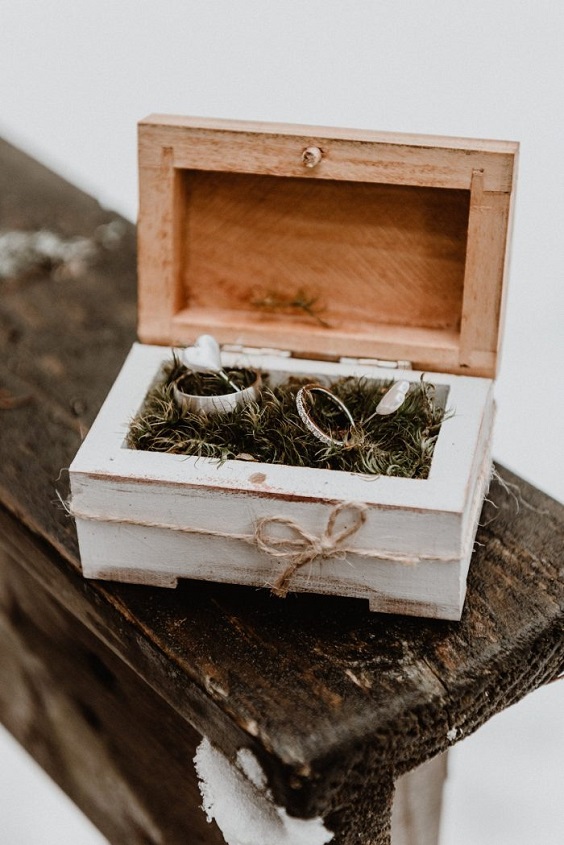 wooden ring box for january wedding colors 2022 neutral colors