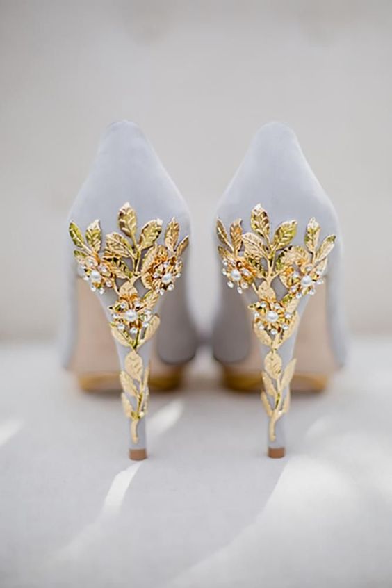 ivory and gold high heels for march wedding colors 2022 ivory and gold