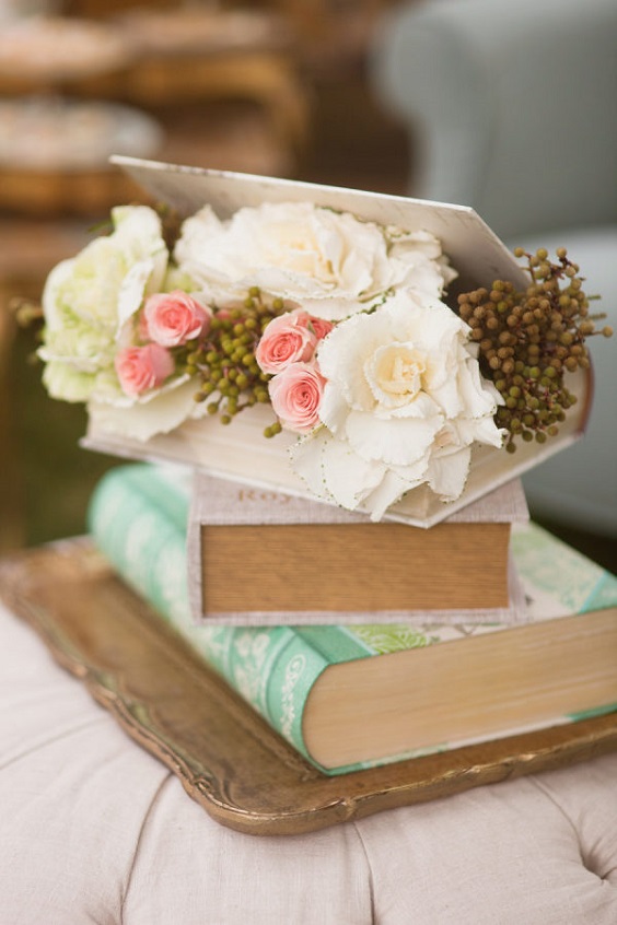 wedding book and florals for march wedding colors 2022 mint green and peach