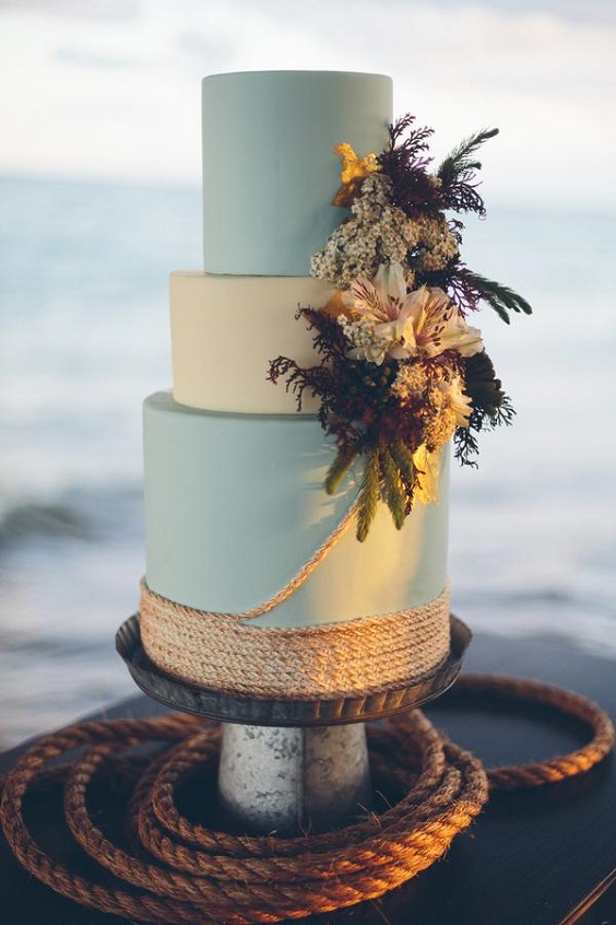 aqua and white wedding cake for june wedding colors 2022 aqua