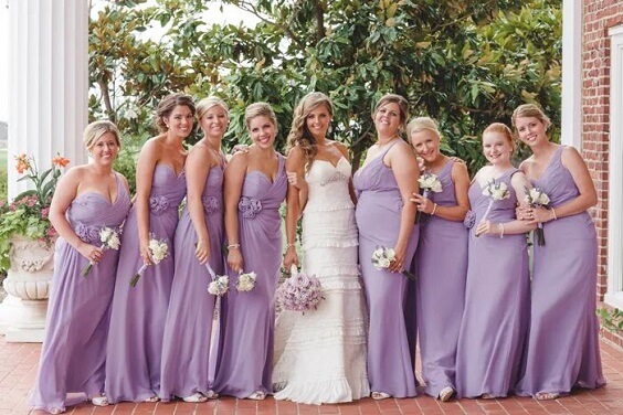 white and lavender bouquet lavender bridesmaiddress for fall wedding colors for 2022 lavender and apricot