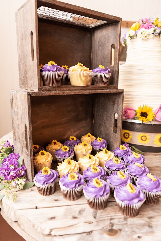wedding cup cakes for august wedding colors 2022 yellow and lilac